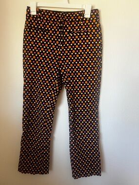 Anthropologie Essential Collection Polka Dot Stars Pants Size 4 Slim Fit